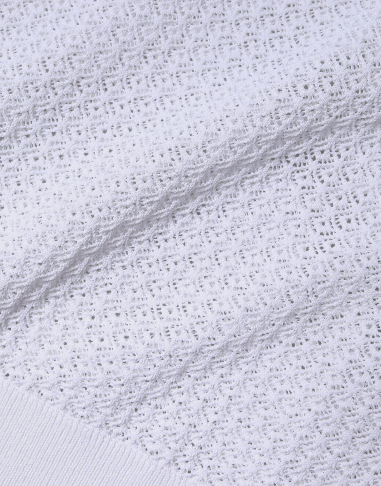 Dolce &amp; Gabbana – Durchsichtiges, langärmliges Oberteil aus weißem Netzstoff