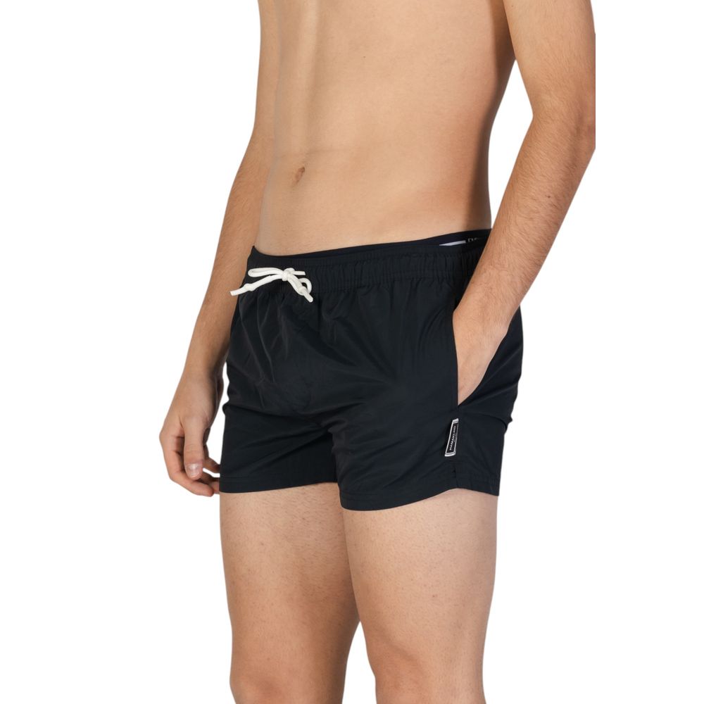 Hamaki-Ho Schwarze Polyester-Badeshorts