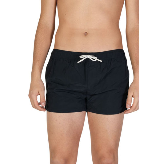 Hamaki-Ho Schwarze Polyester-Badeshorts