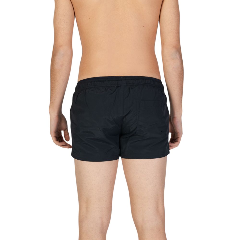 Hamaki-Ho Schwarze Polyester-Badeshorts