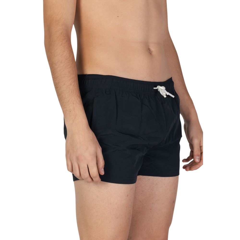 Hamaki-Ho Schwarze Polyester-Badeshorts