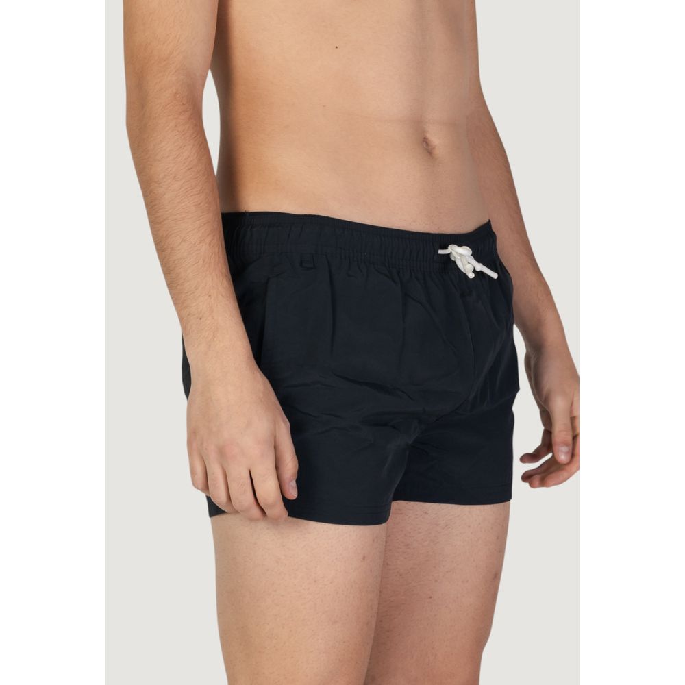 Hamaki-Ho Schwarze Polyester-Badeshorts