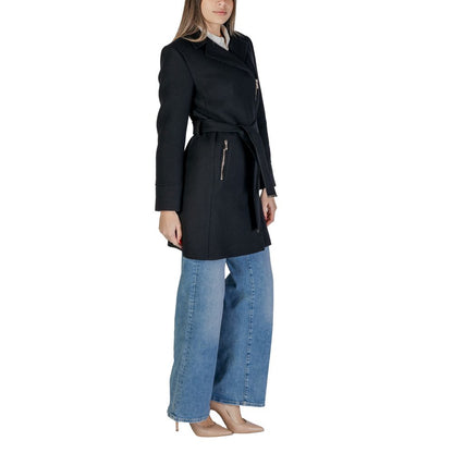 Morgan De Toi Black Wool Coat