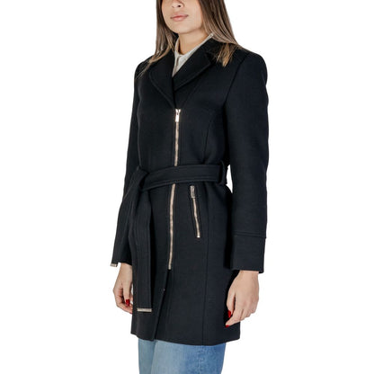 Morgan De Toi Black Wool Coat