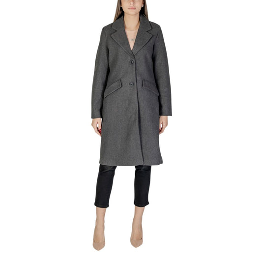 Vero Moda – Grauer Polyestermantel