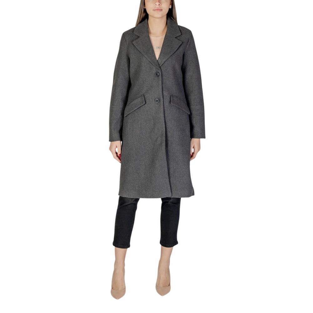 Vero Moda – Grauer Polyestermantel
