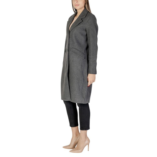 Vero Moda – Grauer Polyestermantel