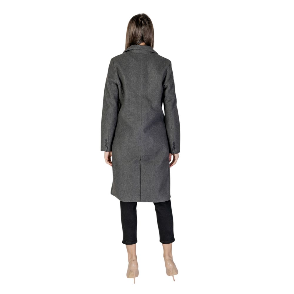 Vero Moda – Grauer Polyestermantel