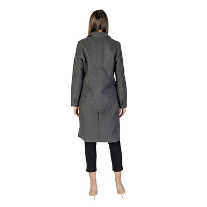 Vero Moda – Grauer Polyestermantel