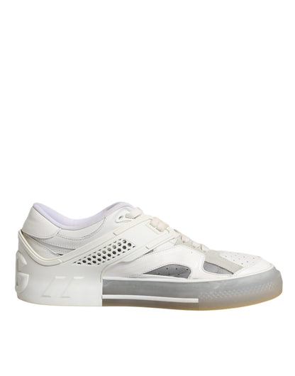 Dolce &amp; Gabbana – Weiße DG-Logo-Sneakers „Custom 2.Zero“