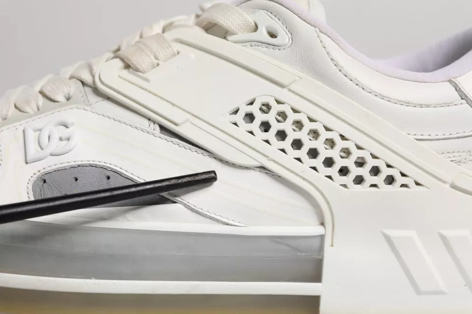 Dolce &amp; Gabbana – Weiße DG-Logo-Sneakers „Custom 2.Zero“