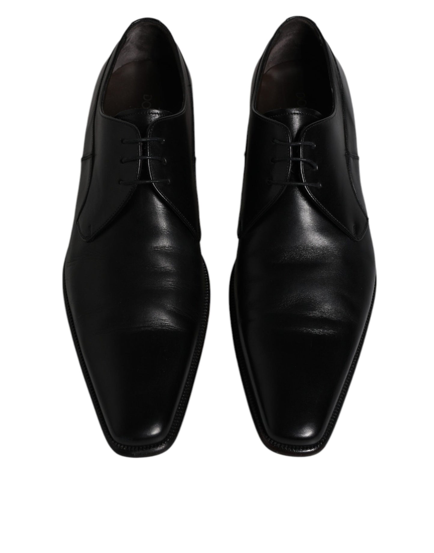 Dolce &amp; Gabbana – Derby-Schuhe aus schwarzem Leder für Herren