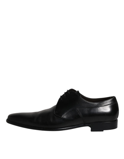 Dolce &amp; Gabbana – Derby-Schuhe aus schwarzem Leder für Herren