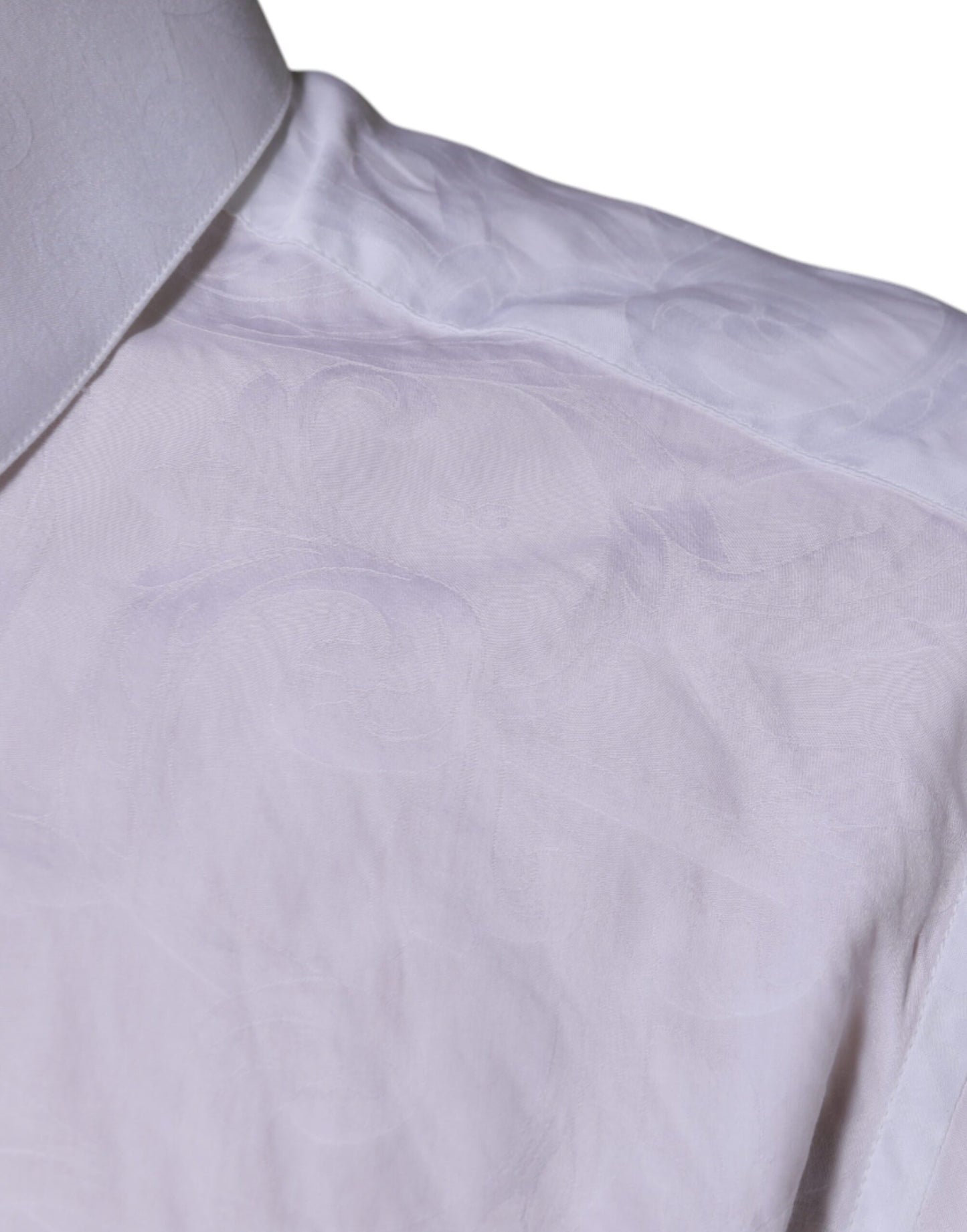 Dolce &amp; Gabbana Weißes Slim Fit-Herrenhemd MARTINI aus Baumwolle