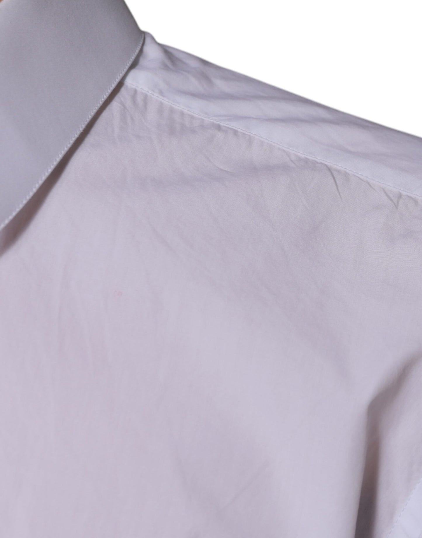 Dolce &amp; Gabbana – Weißes, schmal geschnittenes MARTINI-Hemd aus Baumwolle