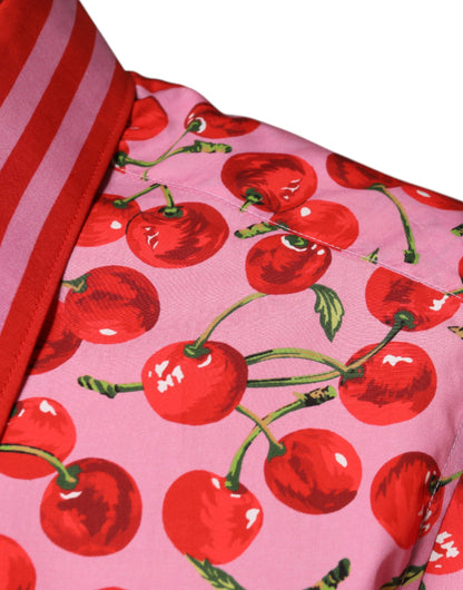 Dolce &amp; Gabbana – Formelles MARTINI-Hemd aus Baumwolle in Kirschrot