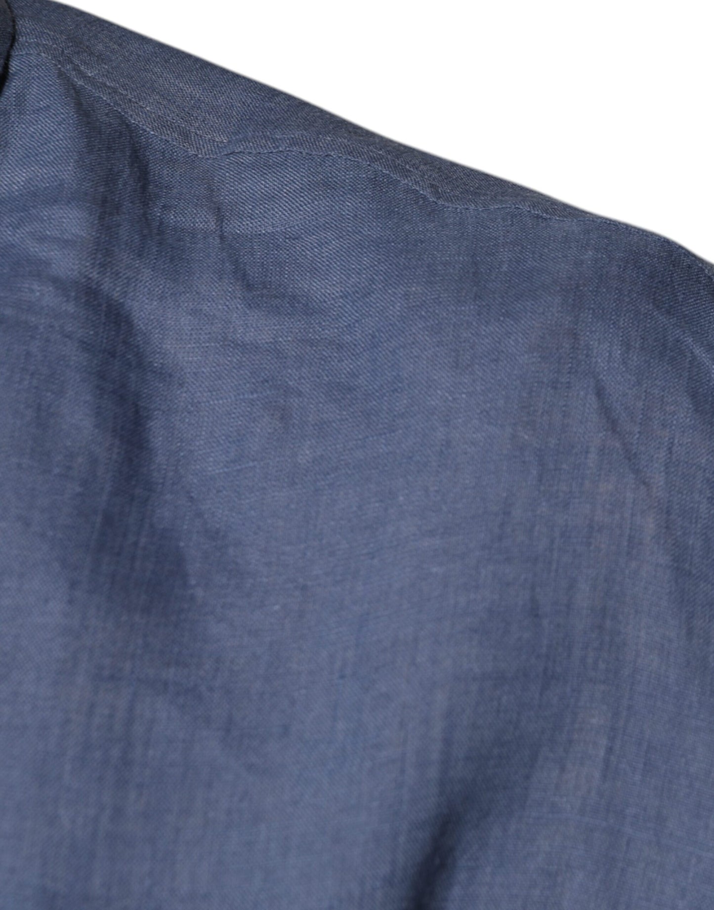 Dolce &amp; Gabbana, blaues, langärmliges Freizeithemd mit Knopfleiste und Logo