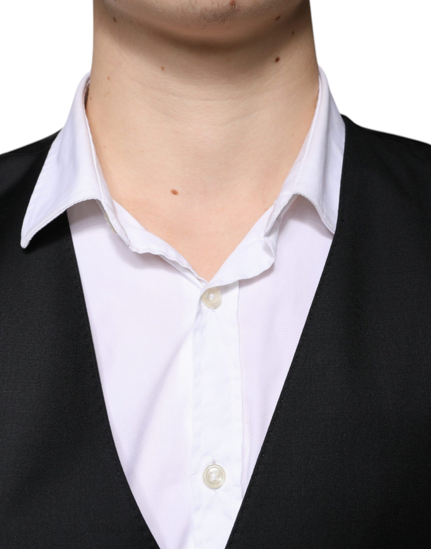 Dolce &amp; Gabbana Schwarze Weste aus Wolle für formelle Anlässe für Herren