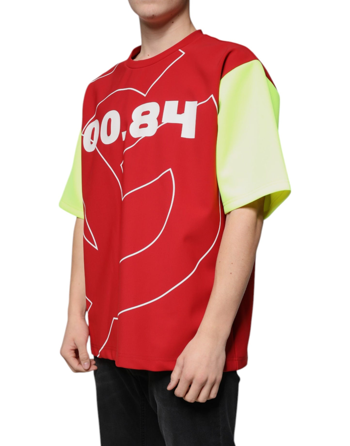 Dolce &amp; Gabbana Mehrfarbiges Logo-Baumwoll-T-Shirt mit Rundhalsausschnitt für Herren