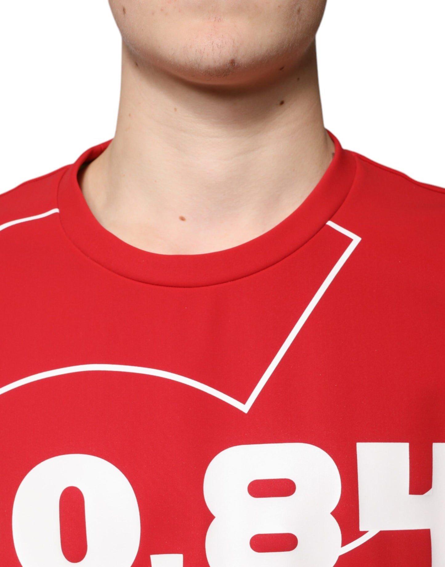 Dolce &amp; Gabbana Mehrfarbiges Logo-Baumwoll-T-Shirt mit Rundhalsausschnitt für Herren