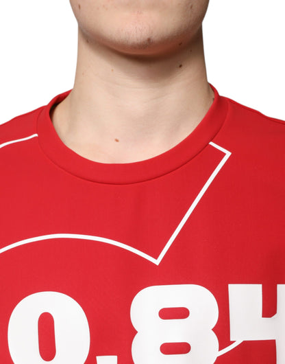 Dolce &amp; Gabbana Mehrfarbiges Logo-Baumwoll-T-Shirt mit Rundhalsausschnitt für Herren