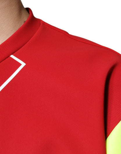 Dolce &amp; Gabbana Mehrfarbiges Logo-Baumwoll-T-Shirt mit Rundhalsausschnitt für Herren