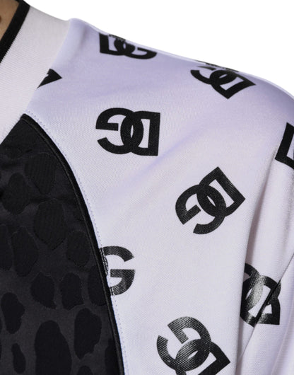 Dolce &amp; Gabbana – T-Shirt mit Logo in Schwarz und Weiß für Herren mit kurzen Ärmeln