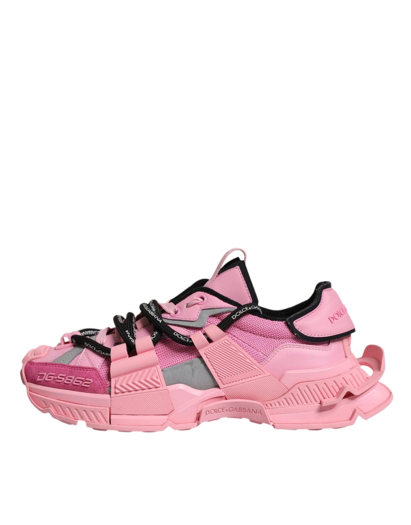 Dolce &amp; Gabbana Pink Low Top Space Damen Sneakers Schuhe