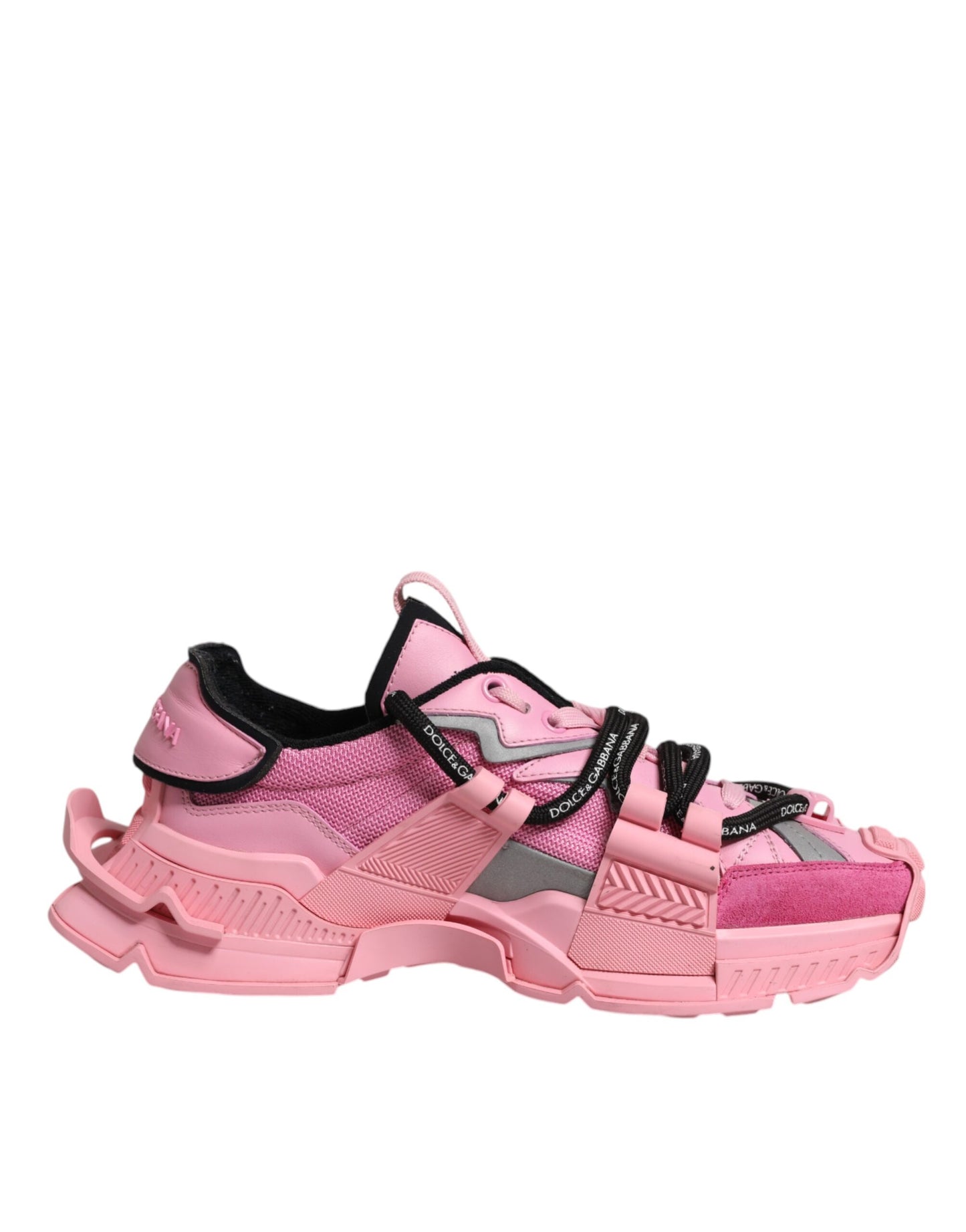 Dolce &amp; Gabbana Pink Low Top Space Damen Sneakers Schuhe