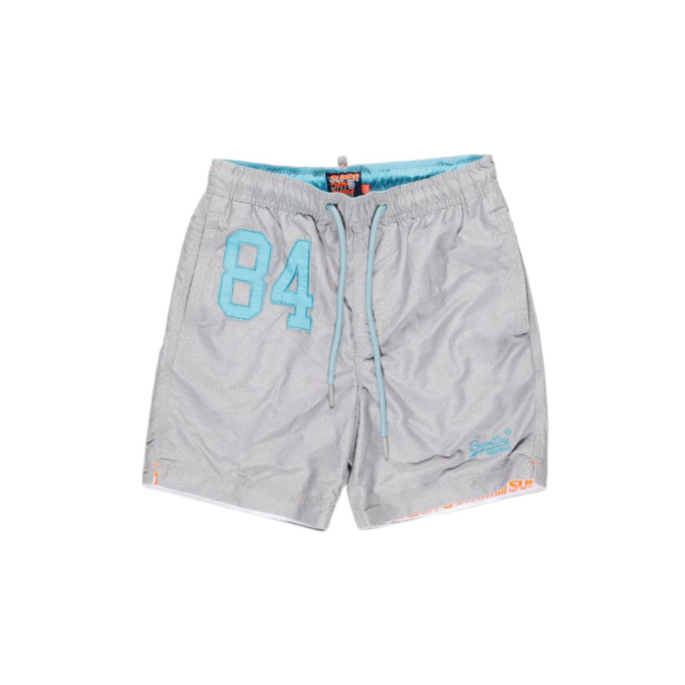 Superdry Graue Badeshorts aus Polyester