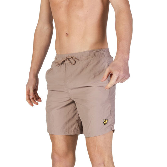 Lyle & Scott Beige Nylon Swim Shorts