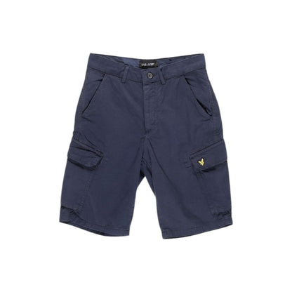 Lyle & Scott Blue Cotton Bermuda Shorts