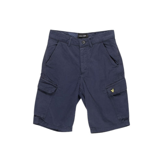 Lyle & Scott Blue Cotton Bermuda Shorts