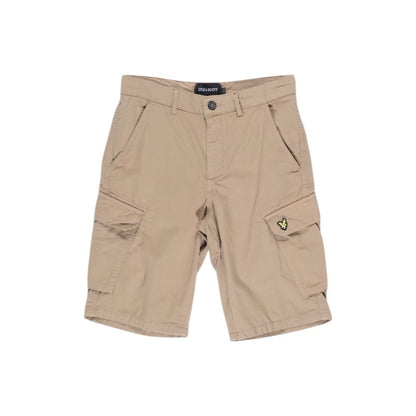 Lyle & Scott Beige Cotton Bermuda Shorts