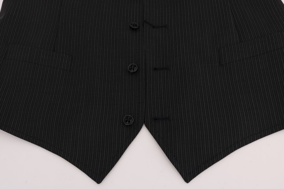 Dolce &amp; Gabbana Graue Stretch-Wollweste