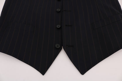 Dolce &amp; Gabbana, blaue Stretch-Wollweste