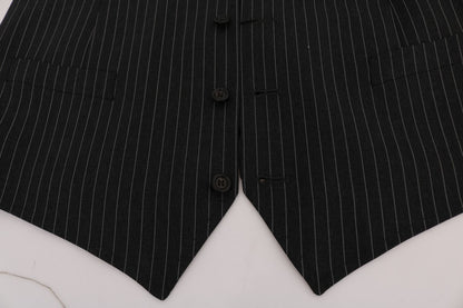 Dolce &amp; Gabbana Graue Stretch-Wollweste
