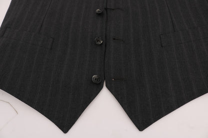 Dolce &amp; Gabbana Graue STAFF Wollstretchweste