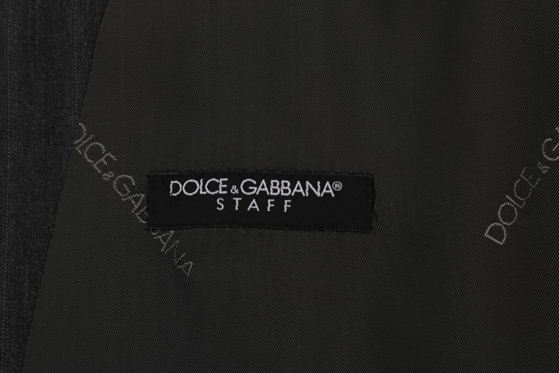 Dolce &amp; Gabbana Graue STAFF Wollstretchweste