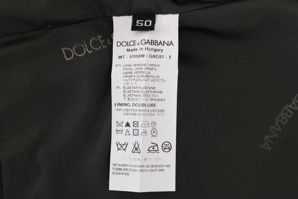 Dolce &amp; Gabbana Graue STAFF Wollstretchweste
