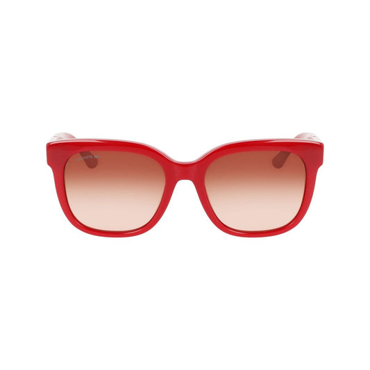 Lacoste Red Acetate Sunglasses