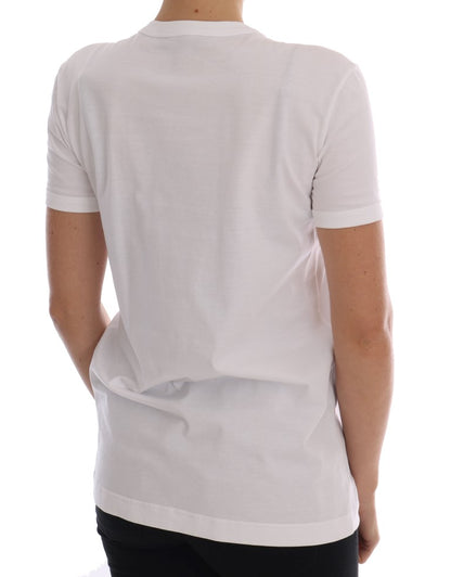 Dolce &amp; Gabbana – Weißes Märchen-T-Shirt aus Baumwolle