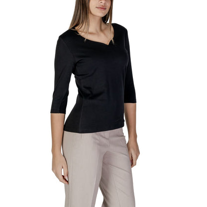 Street One Schwarzes Baumwoll-T-Shirt