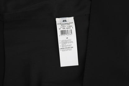 Dolce &amp; Gabbana Schwarze Weste aus Wolle und Seide