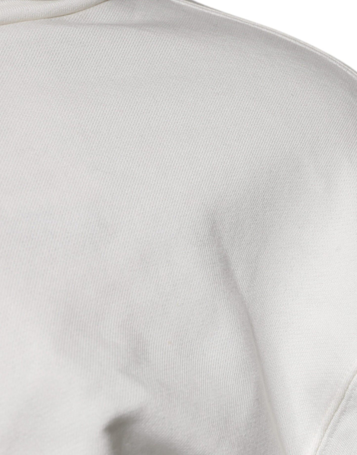 Dolce &amp; Gabbana Weiß Logo Kapuzenpullover Männer Sweatshirt Pullover