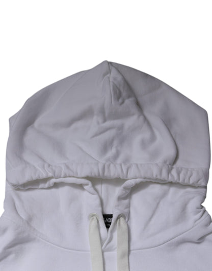 Dolce &amp; Gabbana Weißer Logo-Kapuzenpullover