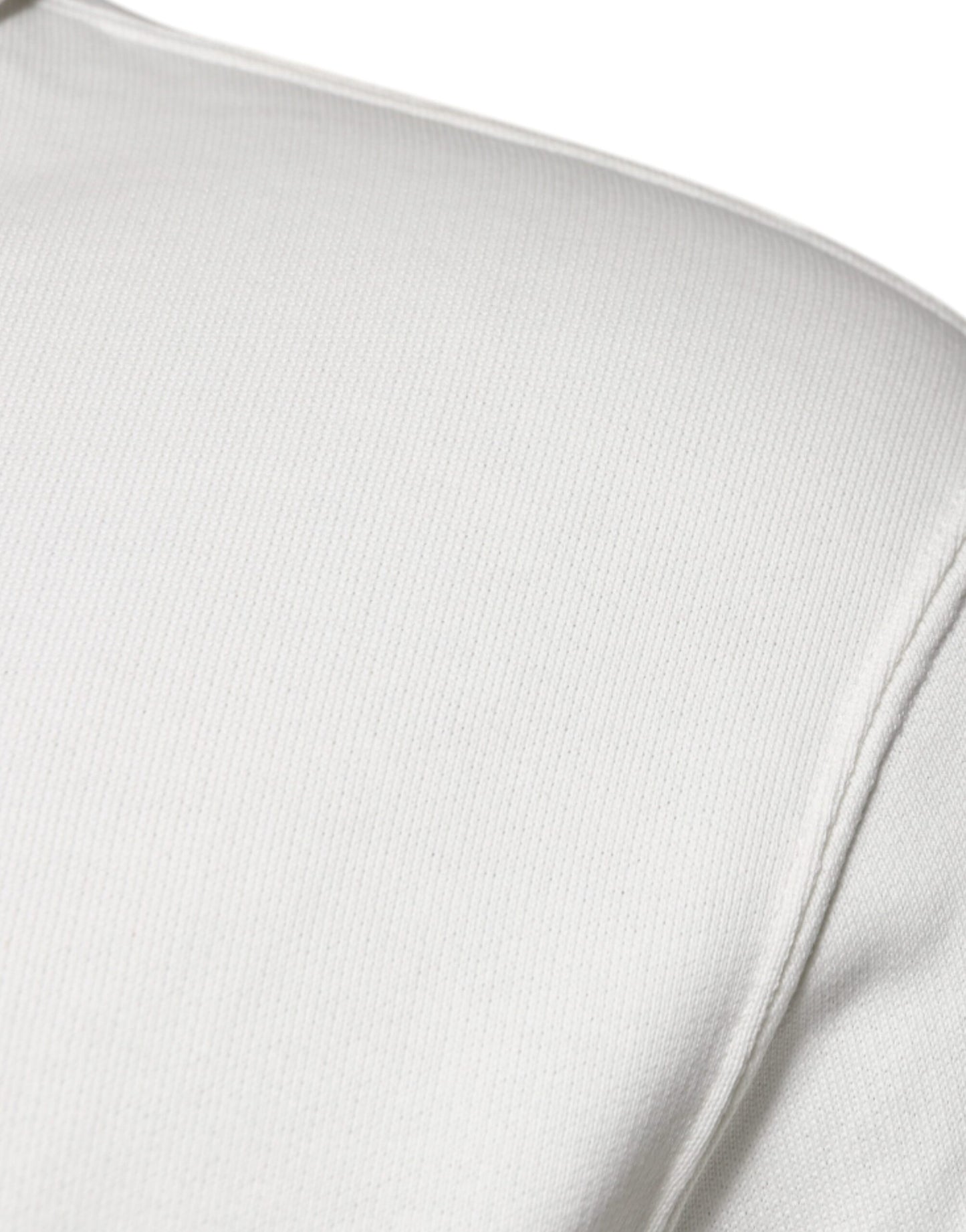 Dolce &amp; Gabbana Weißer Caesar-Kapuzenpullover aus Baumwolle