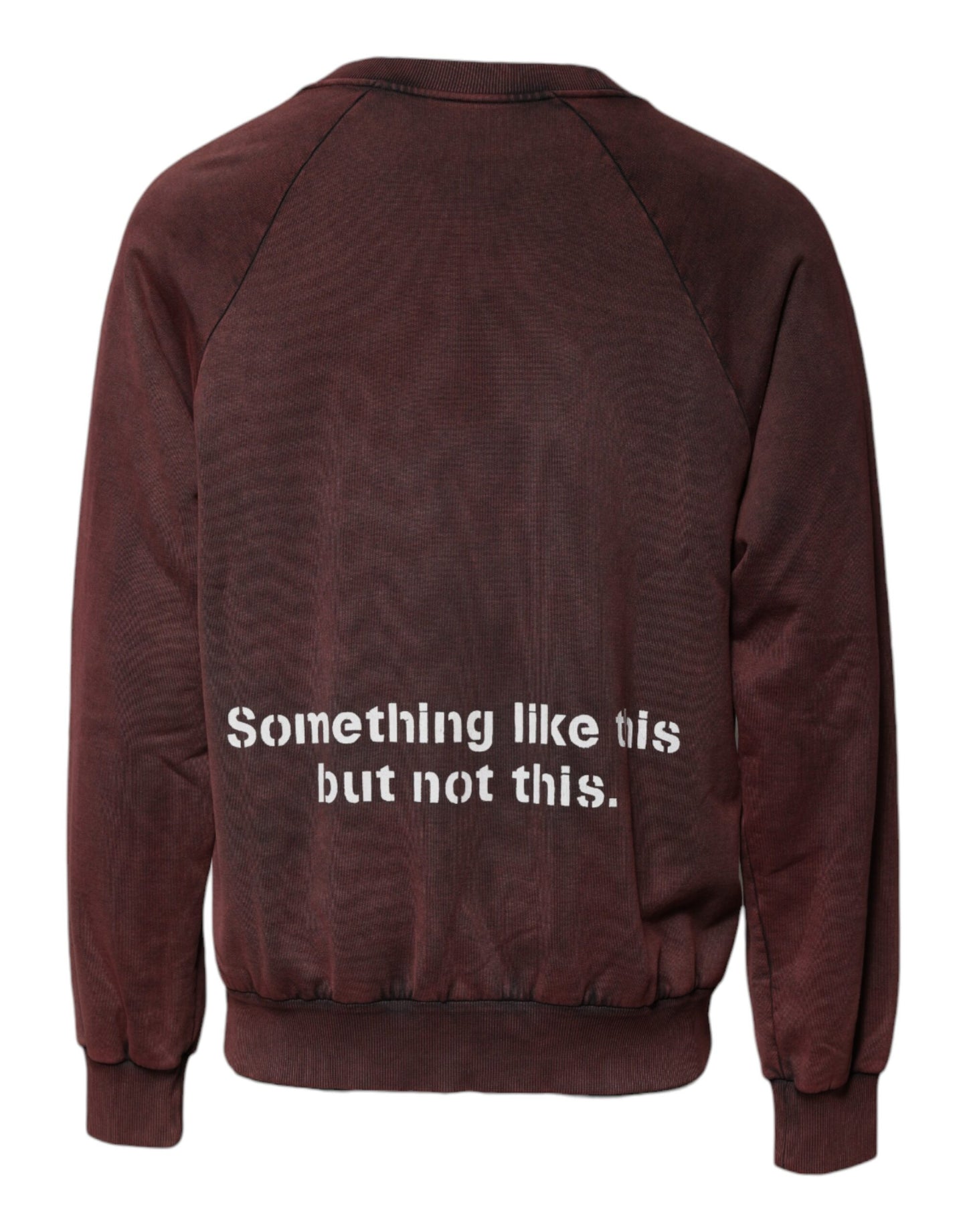 Dolce &amp; Gabbana Brauner Pullover mit Rundhalsausschnitt und Logo aus Baumwolle