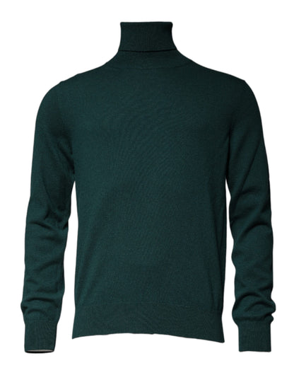 Dolce &amp; Gabbana Grüner Rollkragenpullover aus Kaschmir für Herren