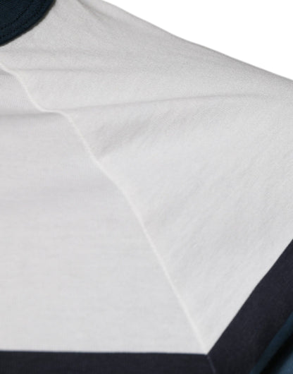 Dolce &amp; Gabbana Weißes T-Shirt mit Rundhalsausschnitt aus Baumwolle mit DG-Krone